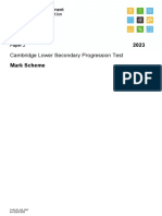 2023 Mathematics Chrckpoint Test - MP2 Markk