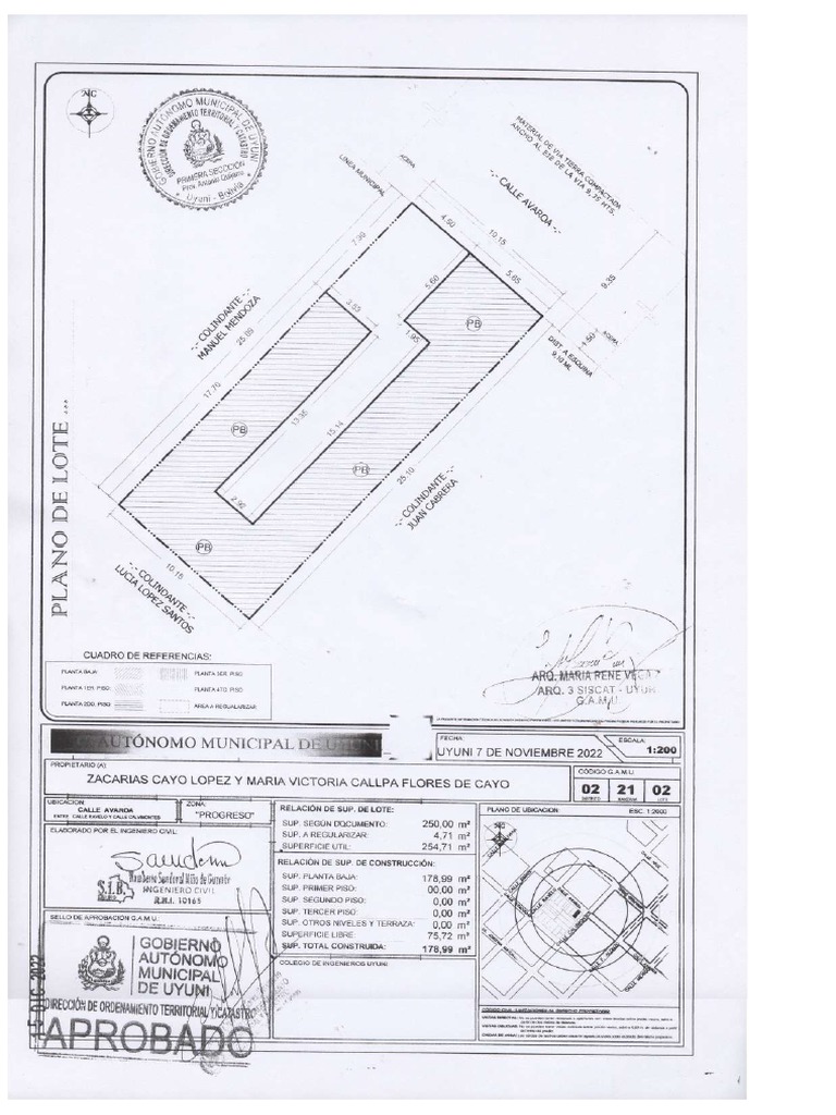 Plano Del Lote | PDF