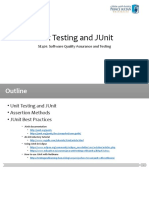 Unit Testing and JUnit