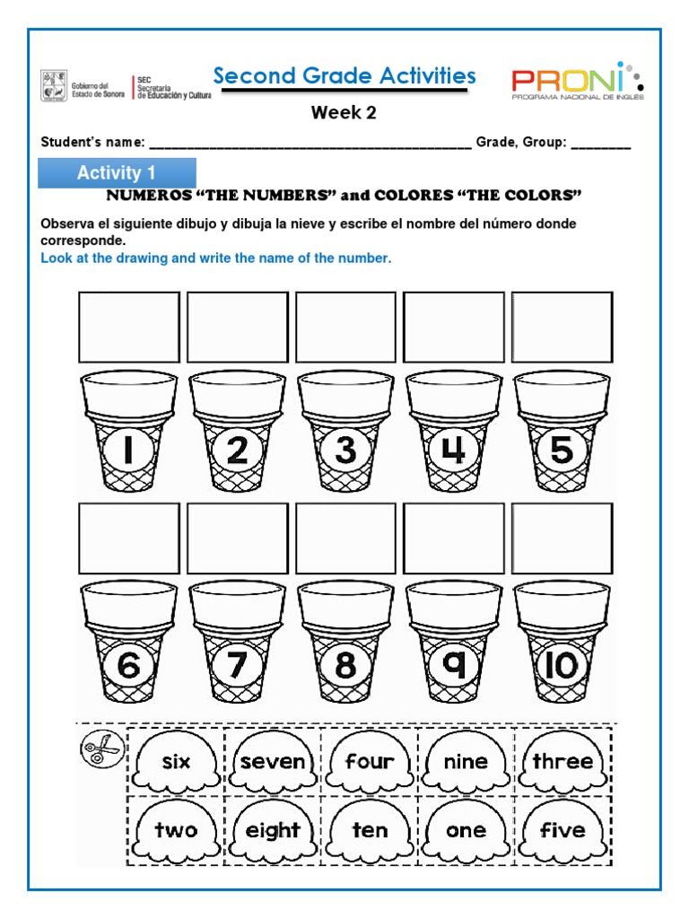 2nd Grade - WEEK 2 | PDF