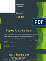 Lecture 2-Tuples