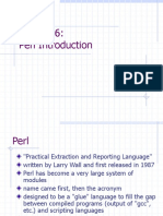 Lecture 6 - Perl Introduction