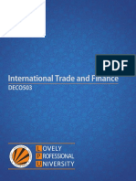 International Trade and Finance