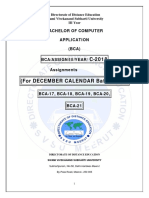 Bachelor of Computer Application (BCA) Bca/Assign/Iii/Year/ Assignments