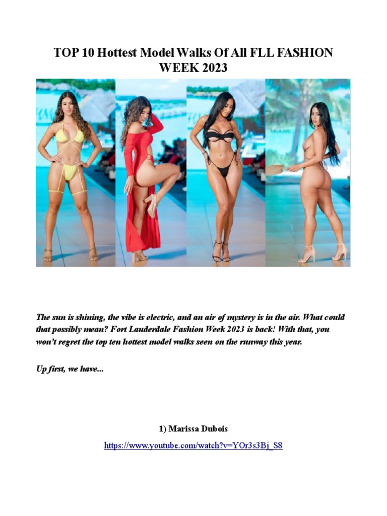 TOP 10 Hottest Model Walks of All FLL FASHION WEEK 2023 PDF
