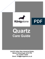 Konigstone Quartz Care Guide PDF 1