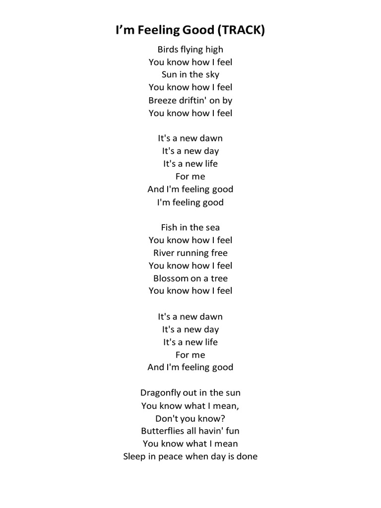 feeling good 歌詞(00)