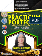LDM I Course Practicum Portfolio Maricel G. Mondia