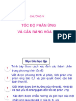 5 - Tốc độ phản ứng và cân bằng hoá học