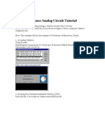 Analog Circuit Simulation Using Virtuoso