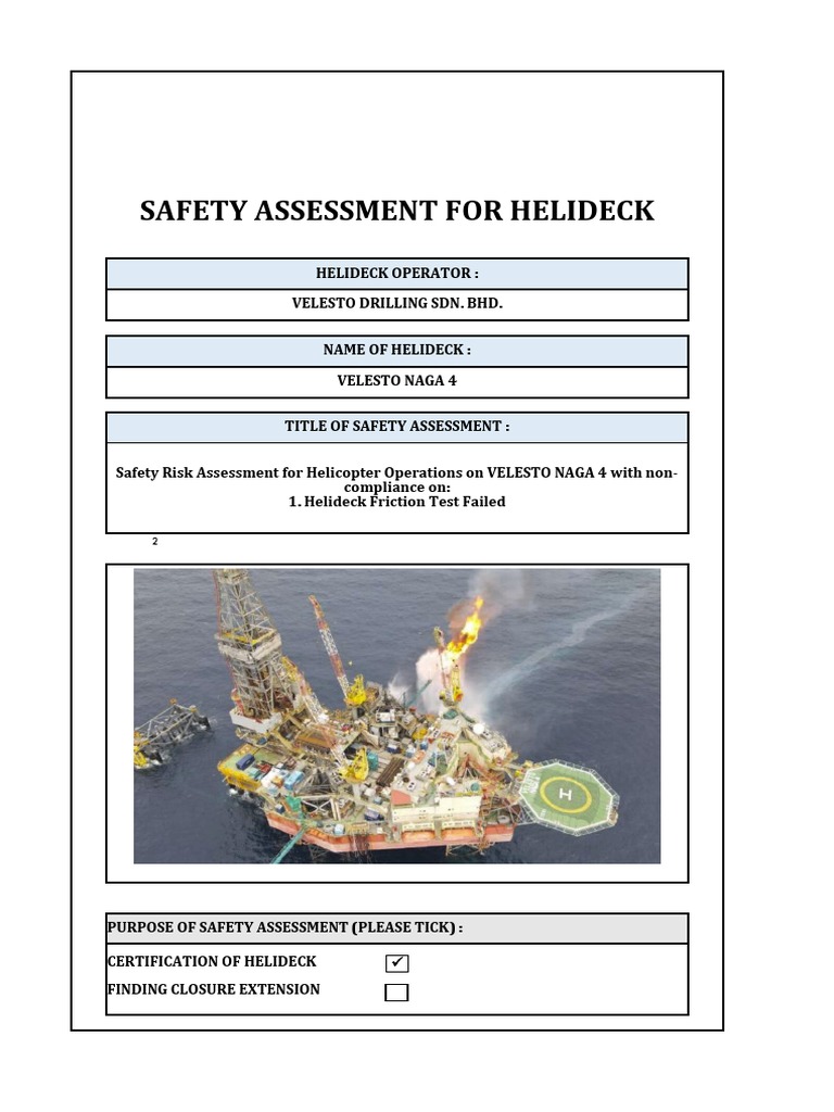 Caam Asd Safety Assessment (Velesto Naga 4) | PDF | Risk | Hazards
