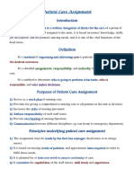 Patient Care Assignment