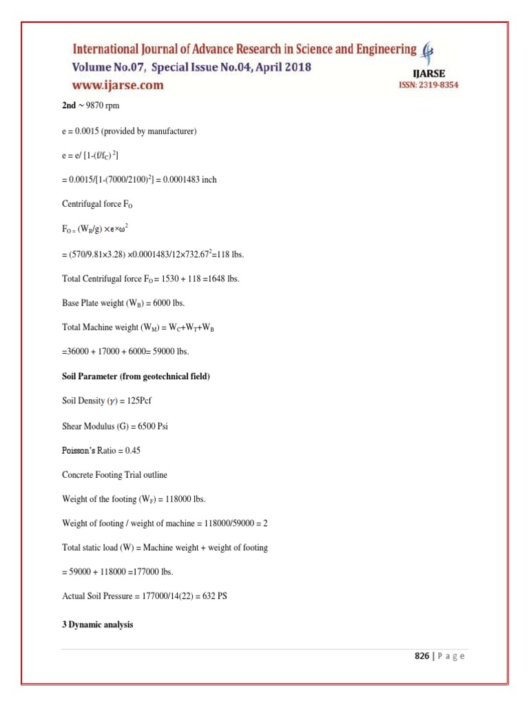 Pages From Dynamic Load Analysis of Centrifugal Machine Foundation-4 | PDF