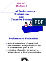 Internal Performance Evaluation and Transfer Pricing: ACCY211. 1-1