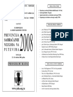 Prevencija SN 2008 - Program Rada