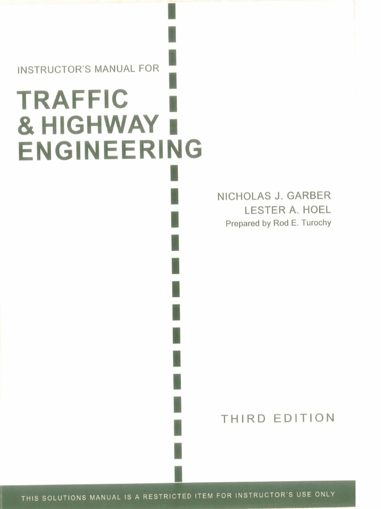 Traffic & Highway Engineering, Garber PDF