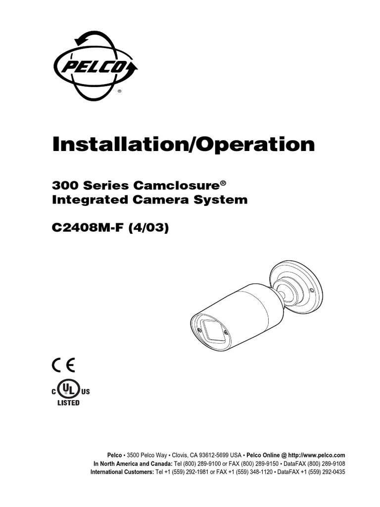 Pelco ICS-300-CR3 Operation Manual | PDF | Electrical Connector ...