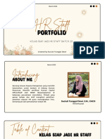 HR Staff: Portfolio