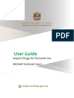 Import Drugs For Personal Use - External User Manual