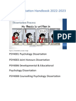 Module Guide - Dissertation Handbook 2022-2023