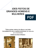 Grandes Feitos de Grandes Homens e Mulheres