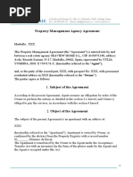 MANAGEMENT AGREEMENT - Sample ENGLISH