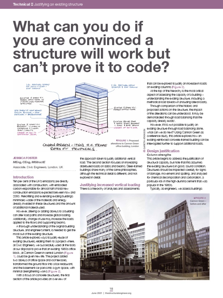 Justifying Existing Structural Capacity | PDF | Concrete | Beam (Structure)