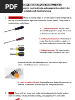 Electrical Tools Names and Pictures PDF | PDF