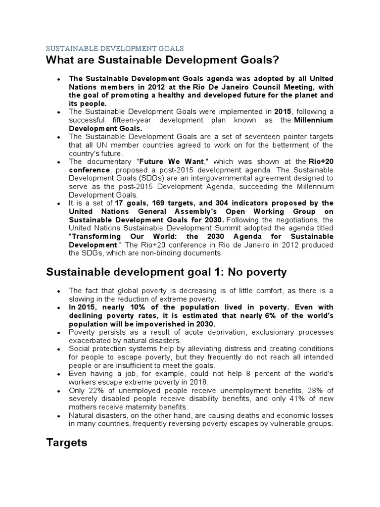 Sustainable Development Goals 1 Pdf