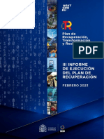 Tercer Informe de Ejecucion Plan de Recuperacion Completo Anexos PDF