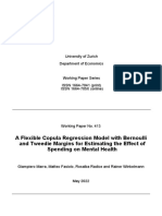 A Flexible Copula Regression Model With Bernoulli and Tweedie Margins For Estimating The Effect of Spending On Mental Health