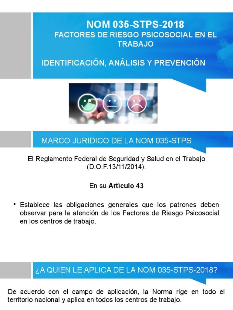 Obligaciones y Aplicación de la NOM 035 | PDF | Violencia | Sicología