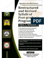 Restructured & Revised Syllabi of PG & PHD