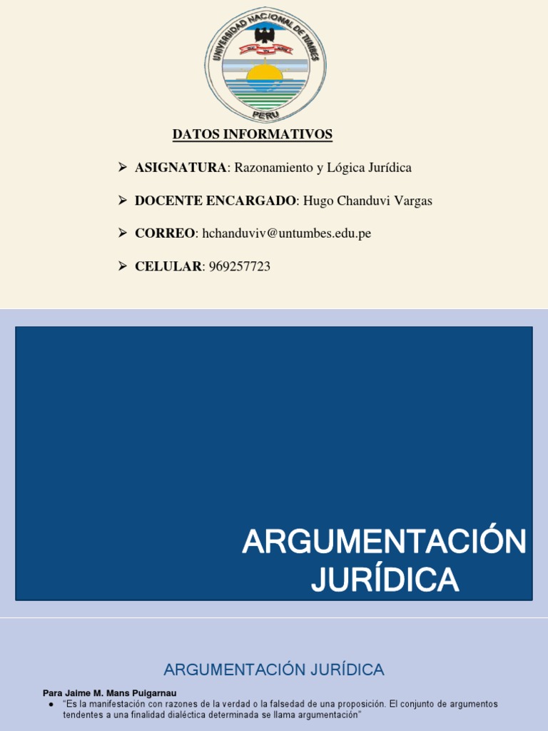 D 1 Razonamiento Y Logica Juridica Semana Descargar Gratis Pdf