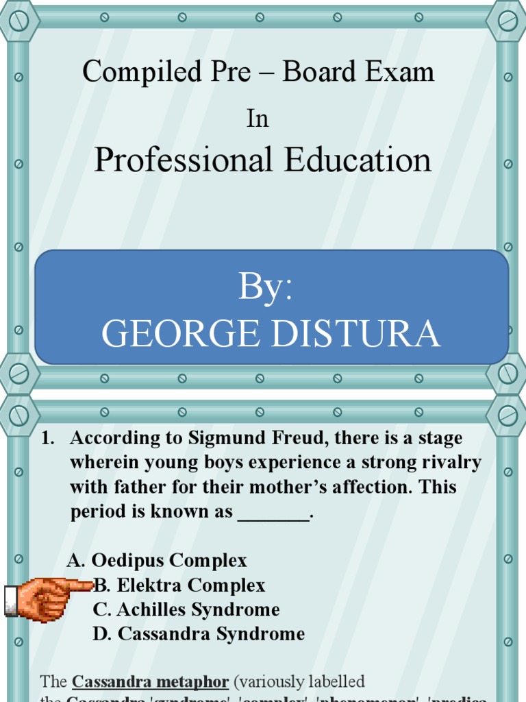 Compiled Pre Board 1 PDF Educational Assessment Curriculum