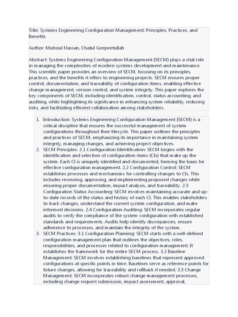 SECM | PDF | Audit | Systems Engineering