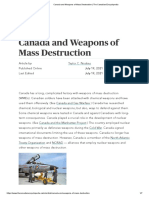 Canada and Weapons of Mass Destruction - The Canadian Encyclopedia