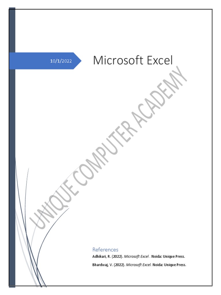 Microsoft excel notes pdf spreadsheet microsoft excel