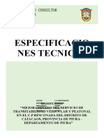 Especificaciones Tecnicas - Rinconada