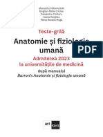 Teste Grila de Biologie Pentru Admiterea 2023 La Universitatile de Medicina Dupa Manualul Barrons Anatomie Si Fiziologie Umana 3
