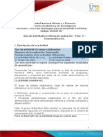 Guía de Actividades y Rúbrica de Evaluación - Unidad 2 - Fase 2 - Contextualización