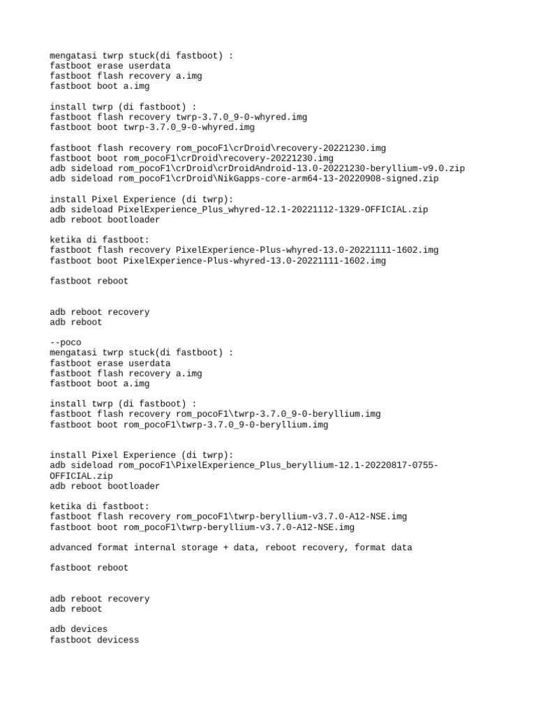 CMD Flash Rom | PDF
