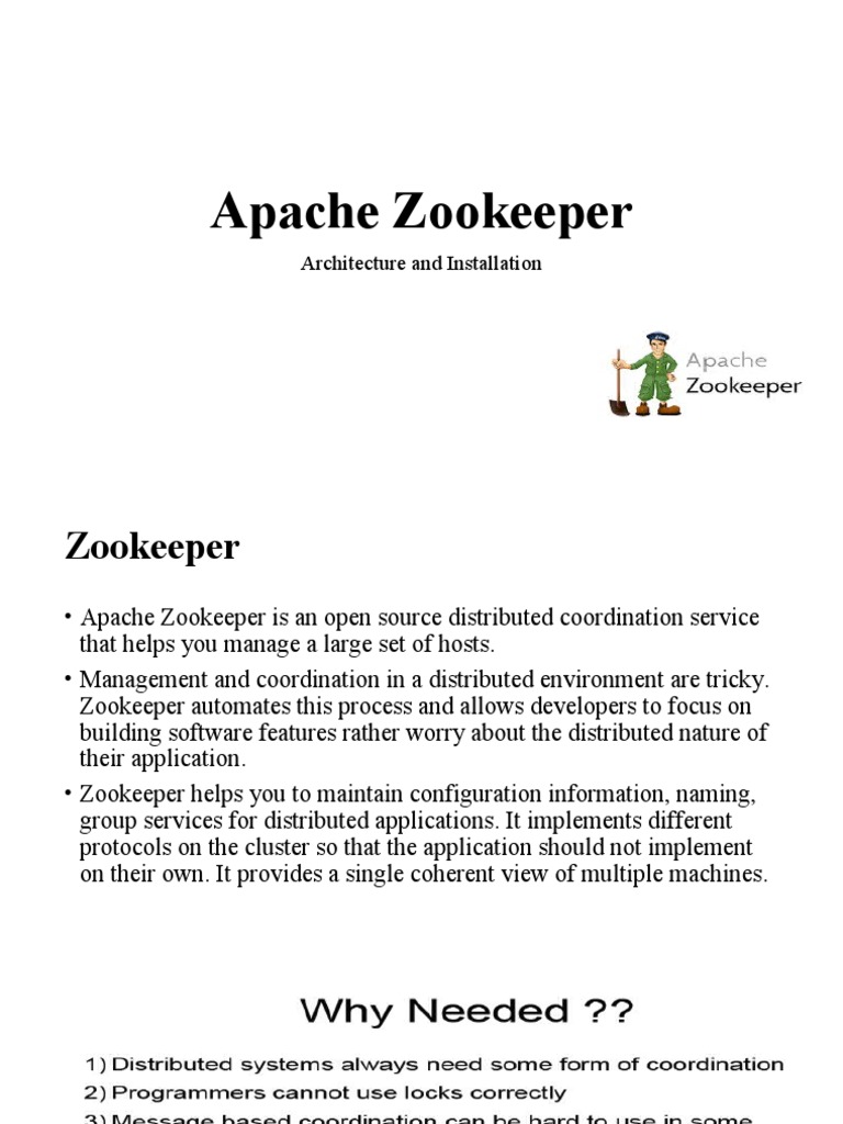 Apache Zookeeper | PDF | Server (Computing) | Computer Cluster