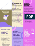 Purple Modern Mental Health Brochure