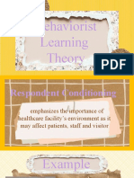 Behaviorist Learning Theory Group1