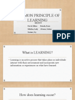Common Principle of Learning