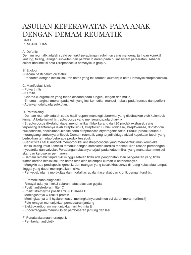 ASKEP DEMAM REMATIK PDF