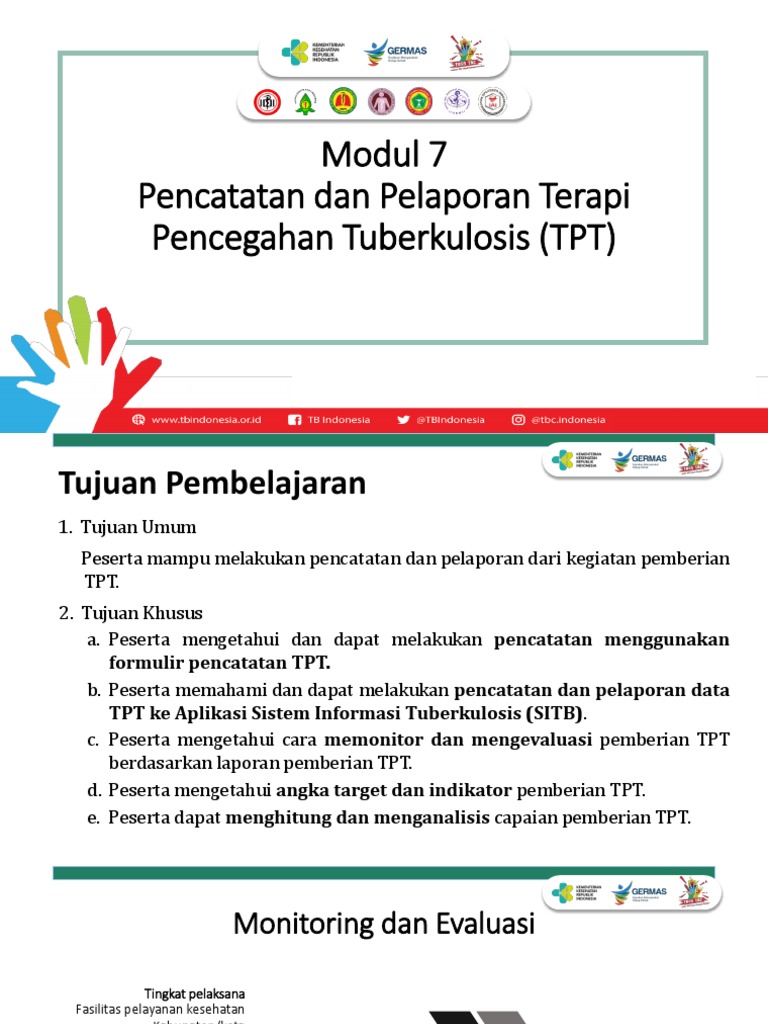 Modul Pencatatan Dan Pelaporan TPT | PDF