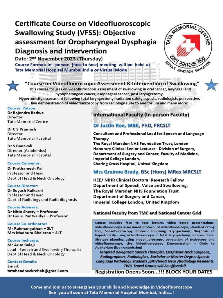Videofluorosocpy Course FLYER PDF | PDF | Radiology | Clinical Medicine