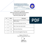 Tanda Waktu Kode Bel Psaj 2022-2023